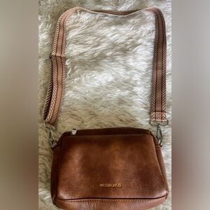Westbrnco Brown Leather Crossbody Bag